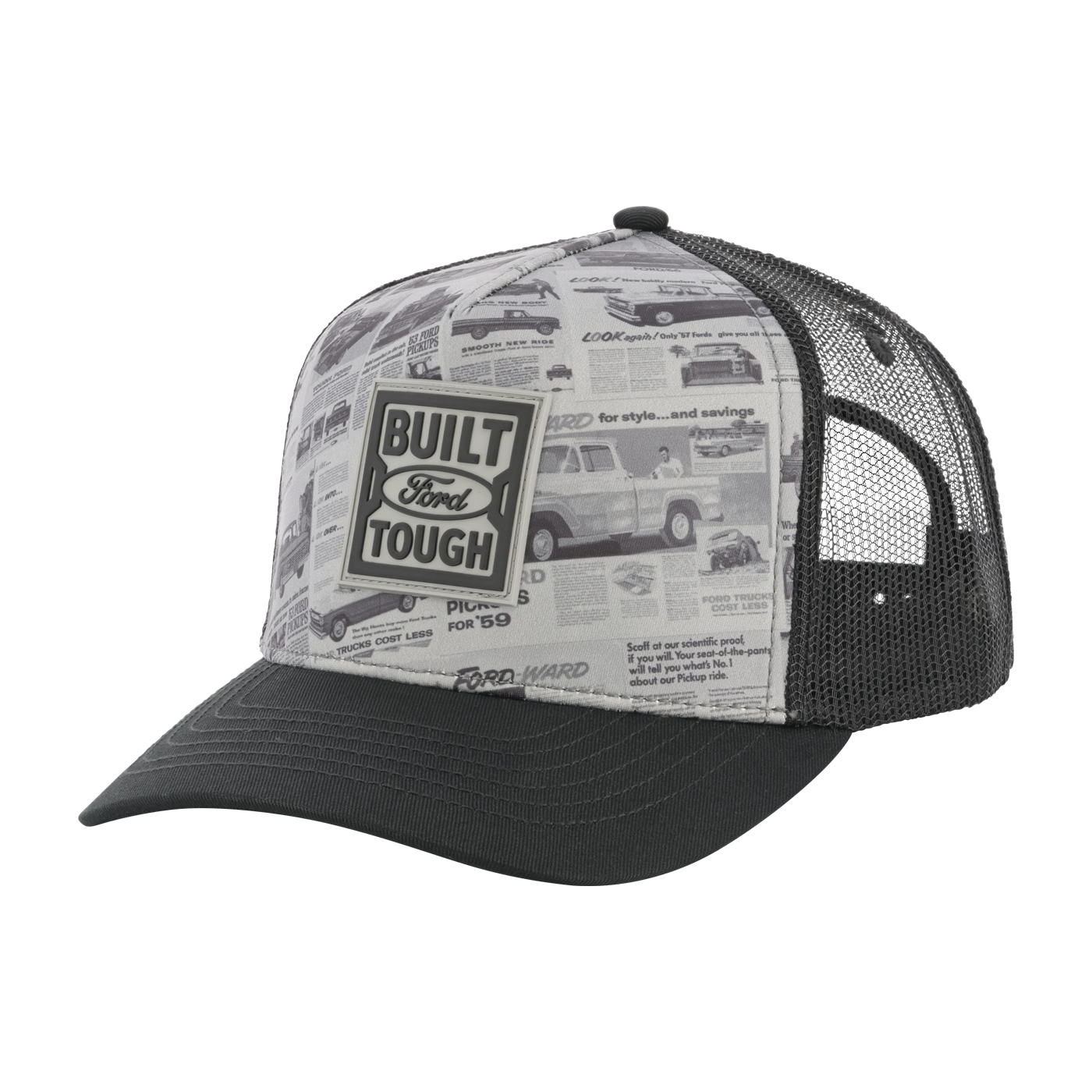 Built Ford Tough Vintage 1950s Advertisement Graphic Snapback Hat